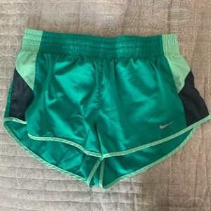 Nike Women’s Dri-Fit Running Shorts in Green